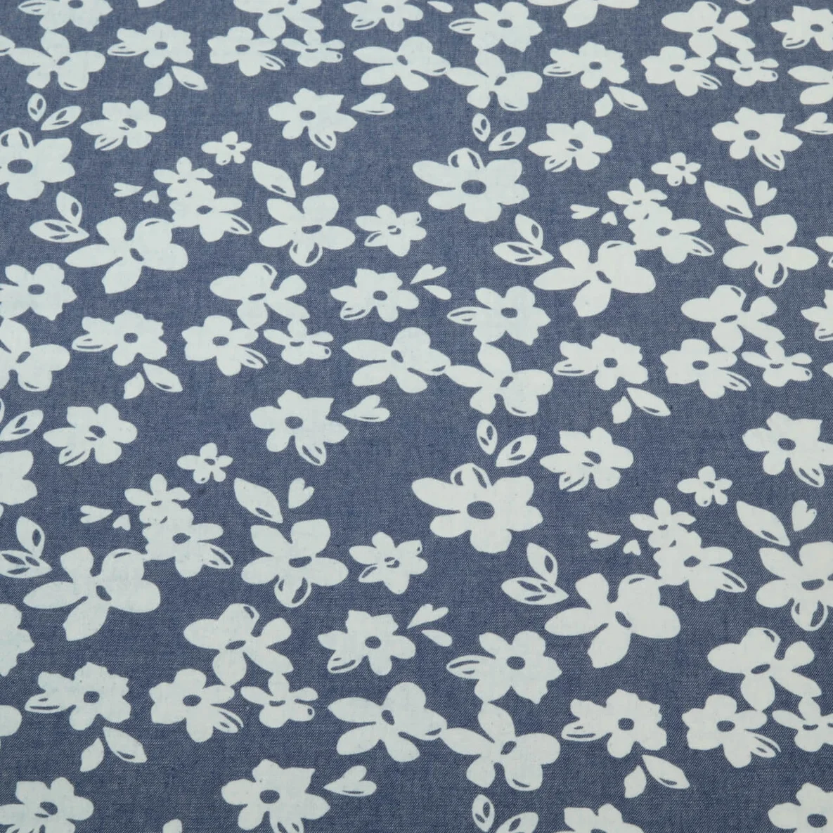 Jeans Blüten Dunkelblau