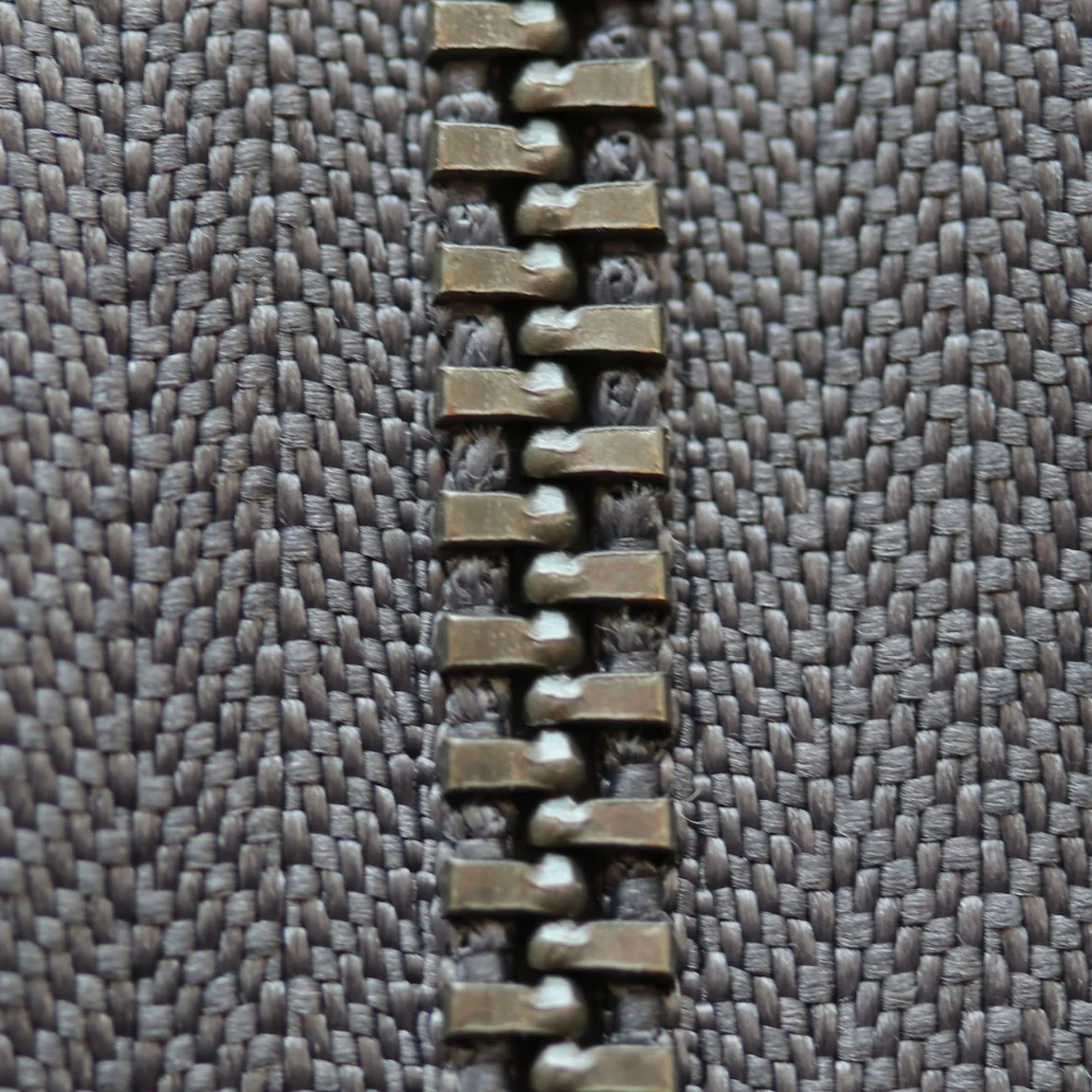 Jeans-Reißverschluss Metall Antique 12cm Anthrazit B39