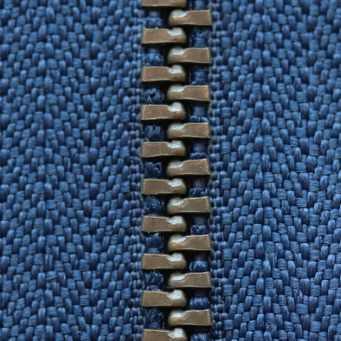 Jeans-Reißverschluss Metall Antique 12cm Marine D040