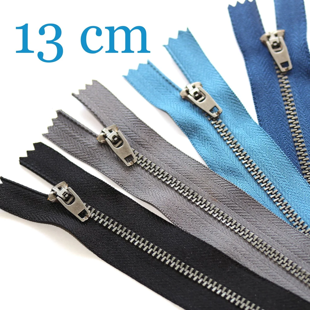 Jeansreißverschluss Metall Antique 13 cm