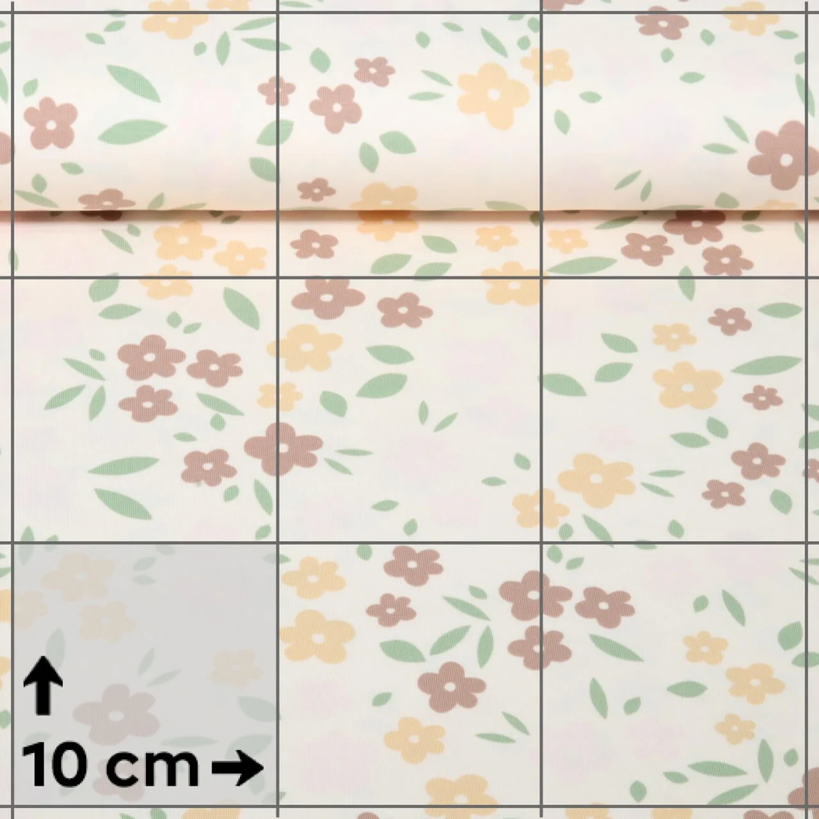 Jersey B-Trendy Blumen Rose