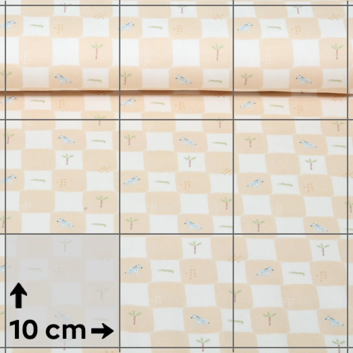Jersey B-Trendy Digital Quadrate Rose