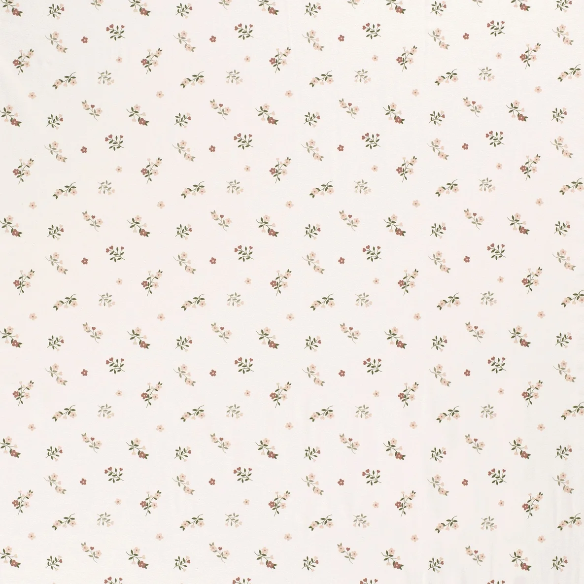 Jersey Blumenzweige Offwhite