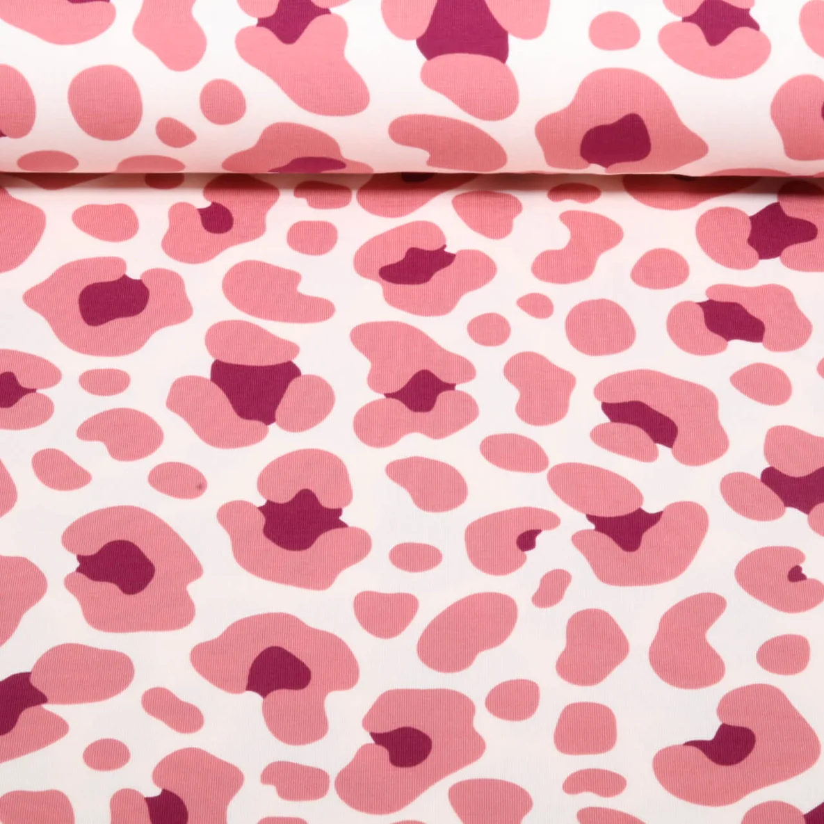 Jersey Buntes Leomuster Ecru