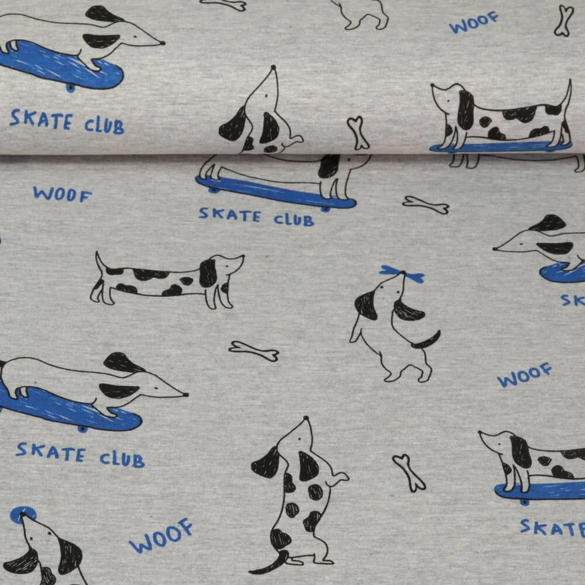 Jersey Dackel Skate Club Grau Melange