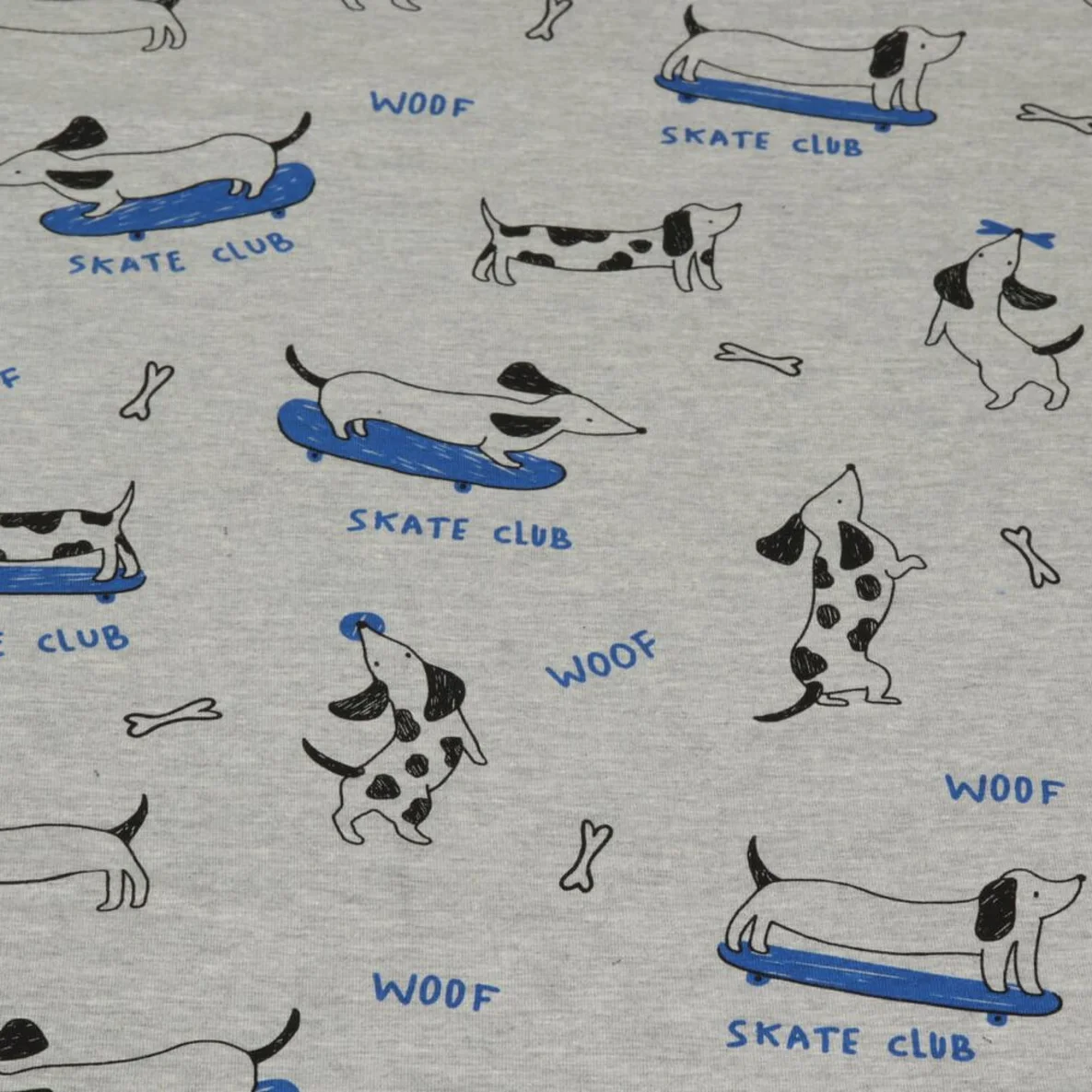 Jersey Dackel Skate Club Grau Melange