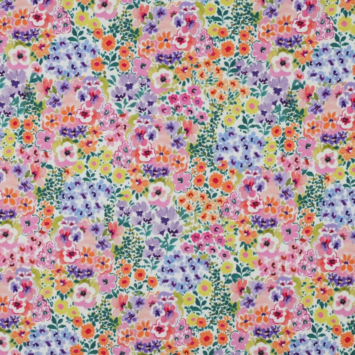Jersey Digital Blumen Multicolor