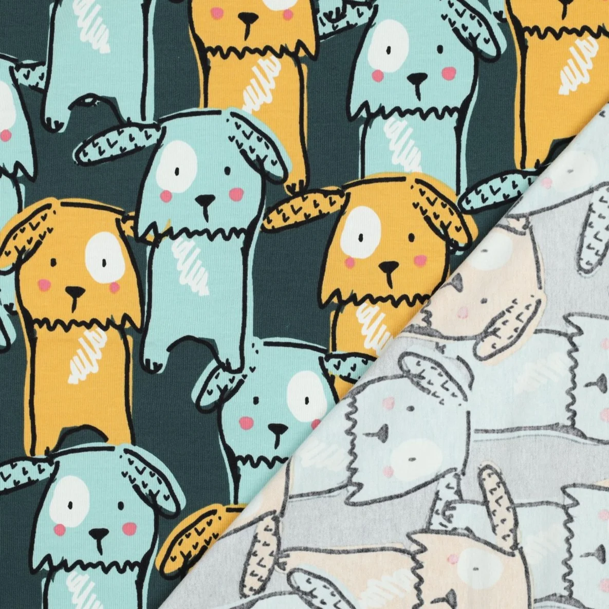 Jersey Hunde Dunkelgrün