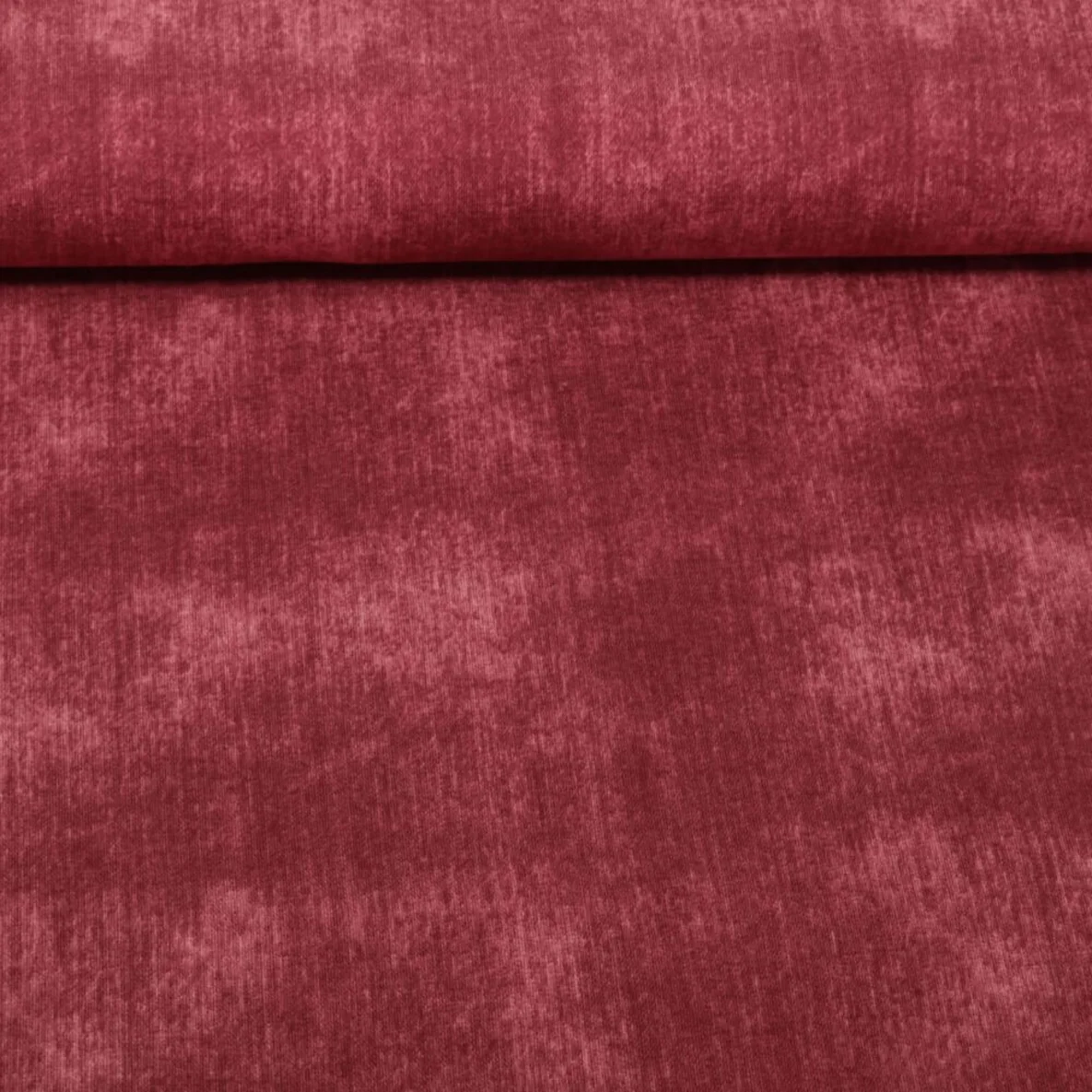 Jersey Jeansoptik Dunkelrot