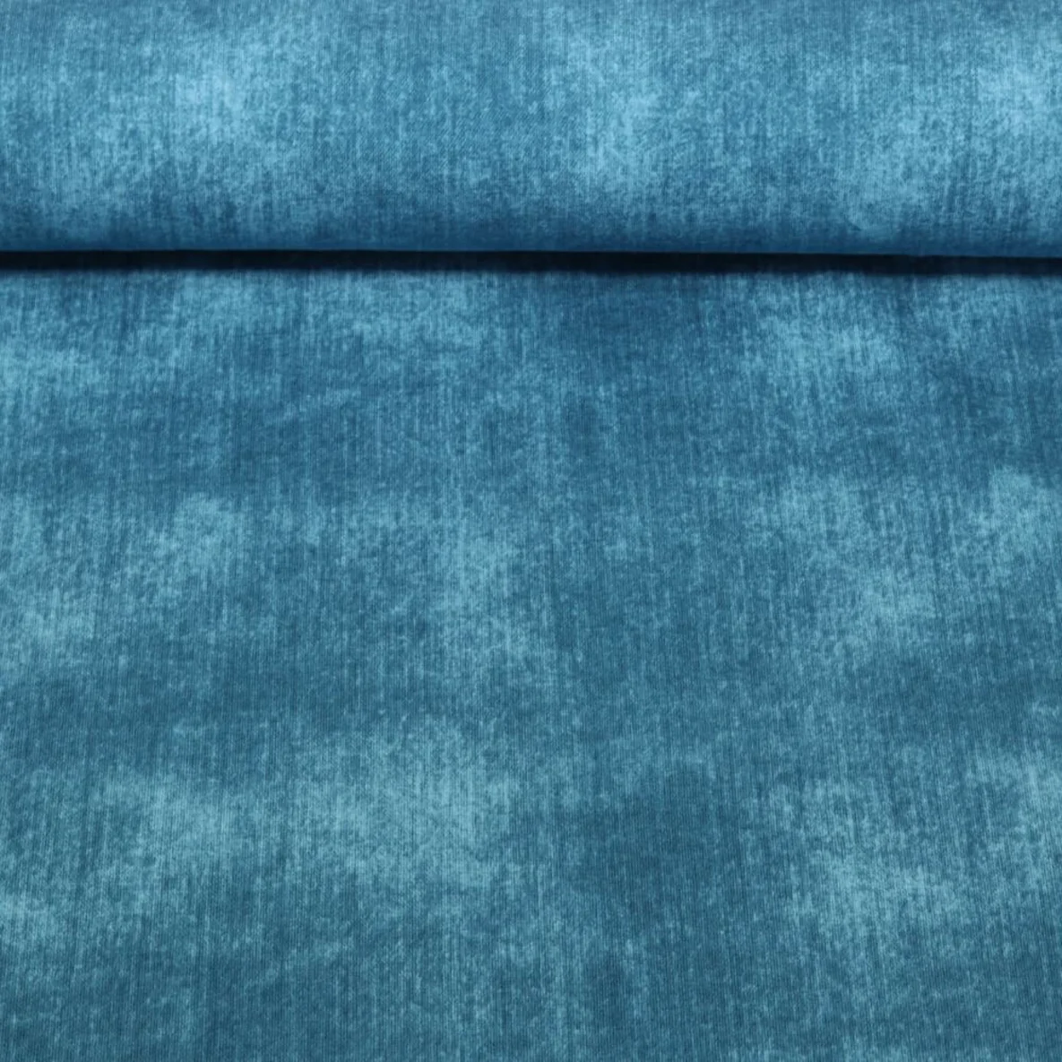 Jersey Jeansoptik Petrol