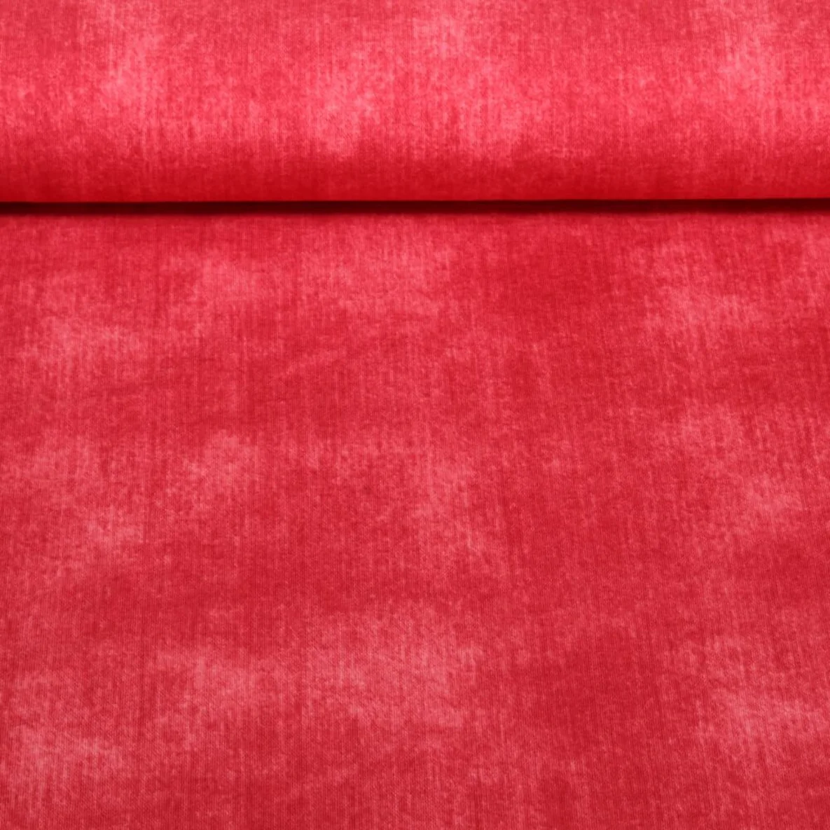 Jersey Jeansoptik Rot