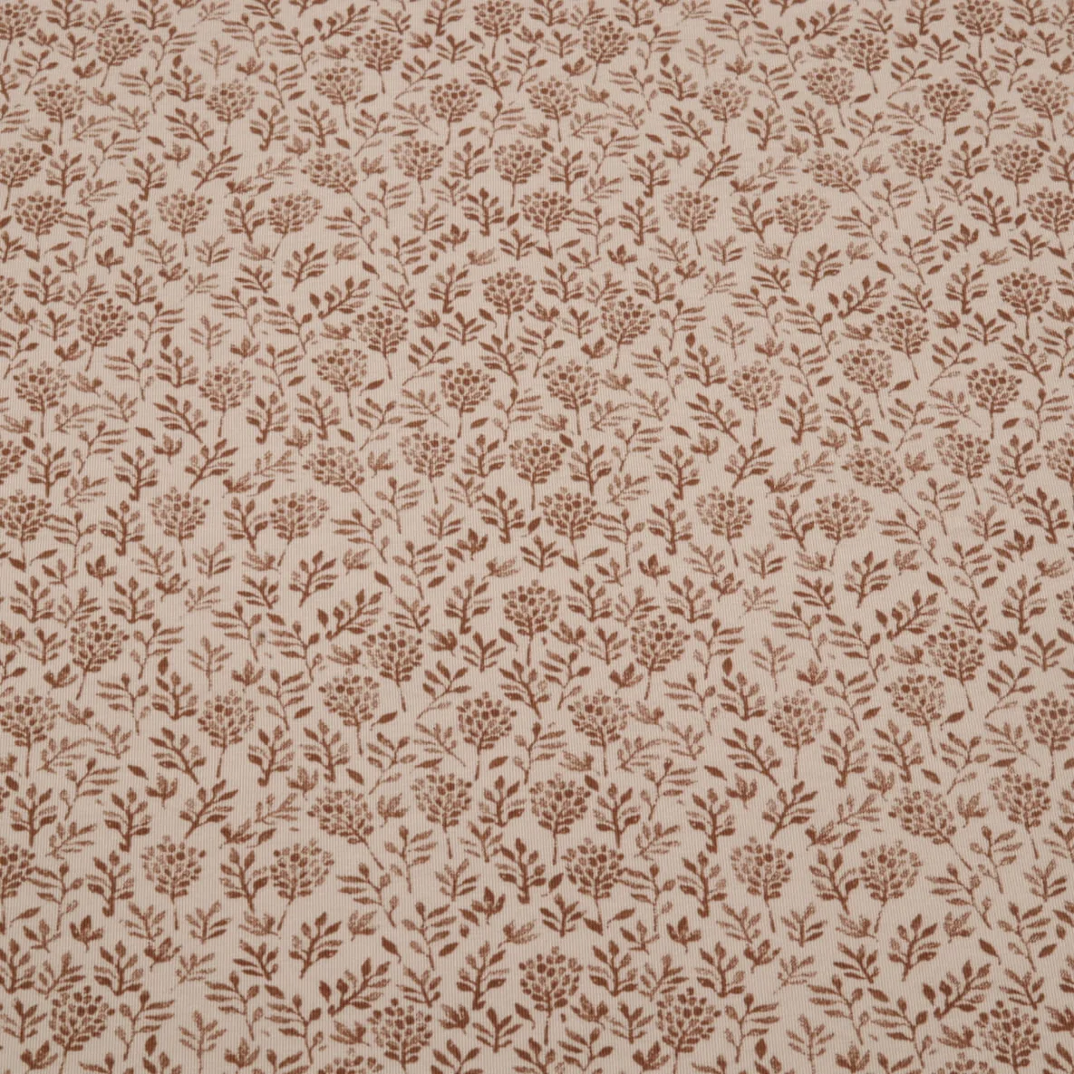 Jersey Kleine Blumenzweige Hellbraun