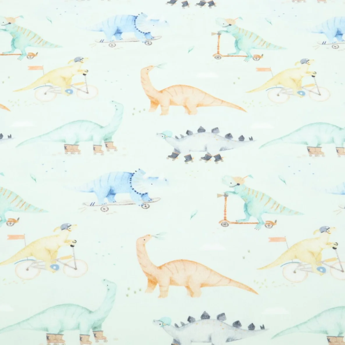 Jersey Little Jax Digitaldruck Dino Mobil Hellmint