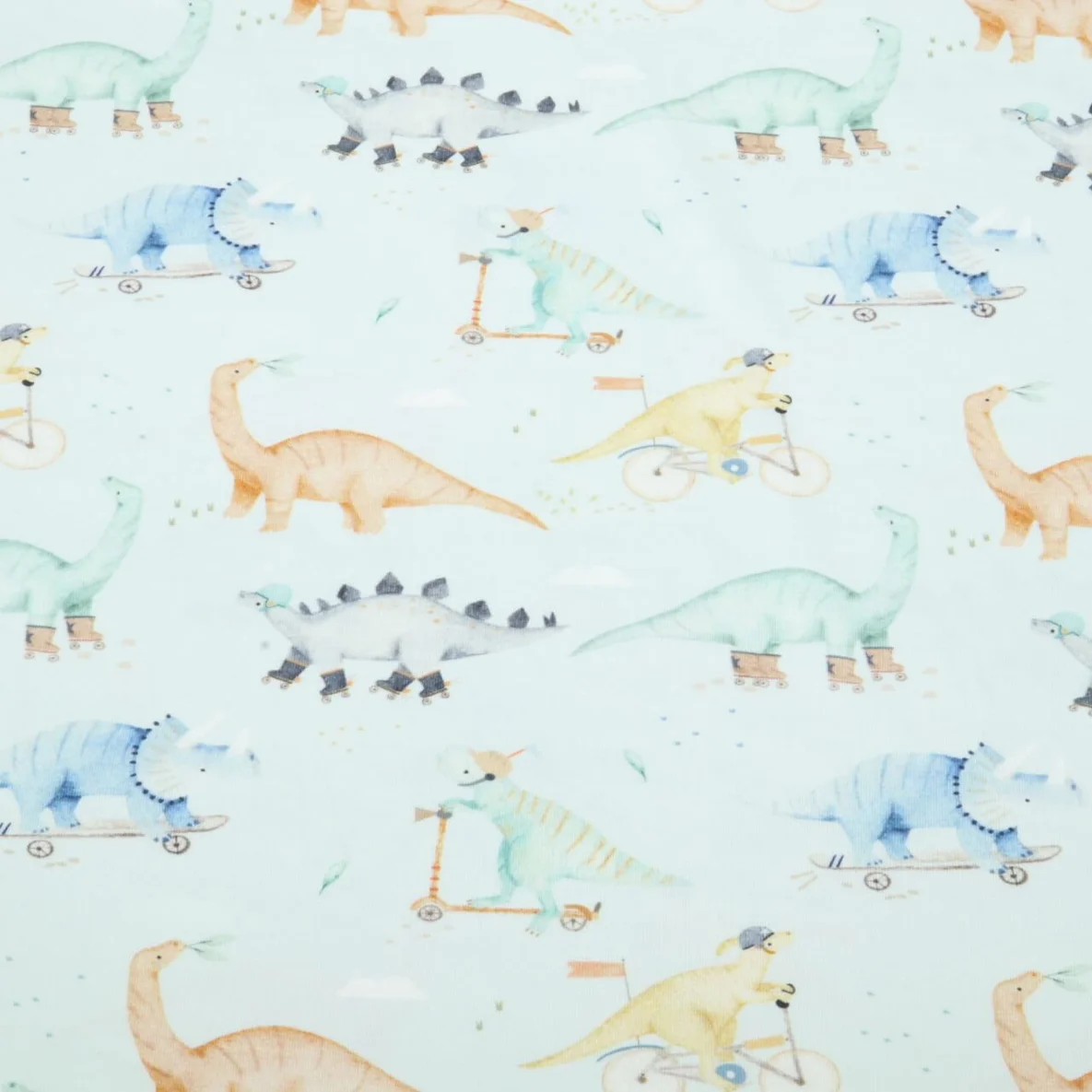 Jersey Little Jax Digitaldruck Dino Mobil Softblau