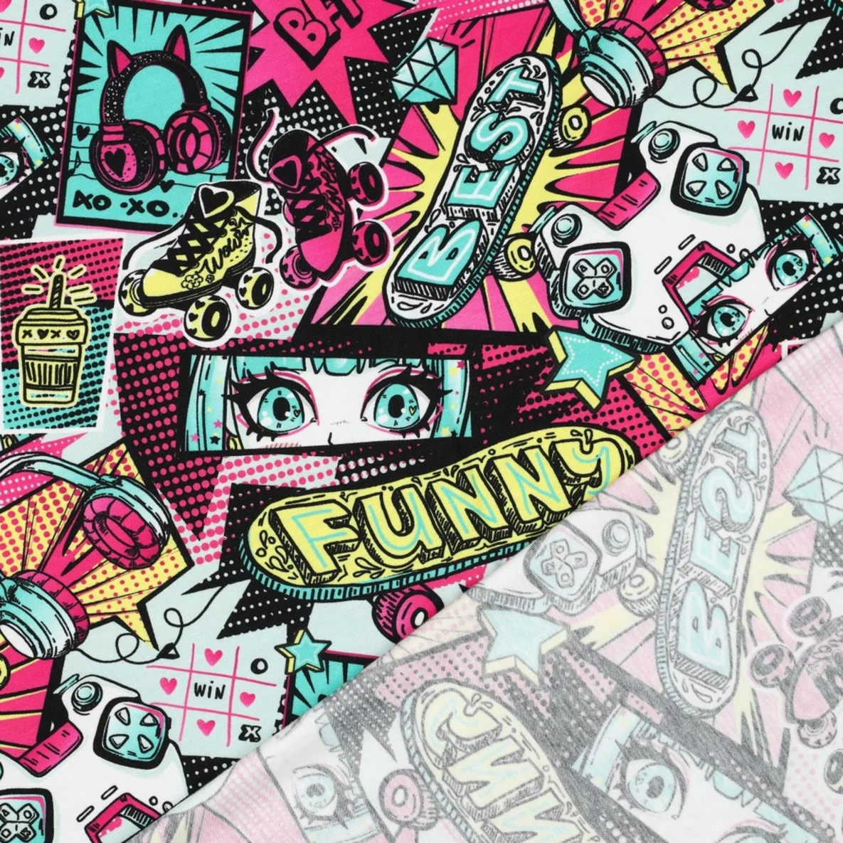 Jersey Manga Skateboard Multicolor