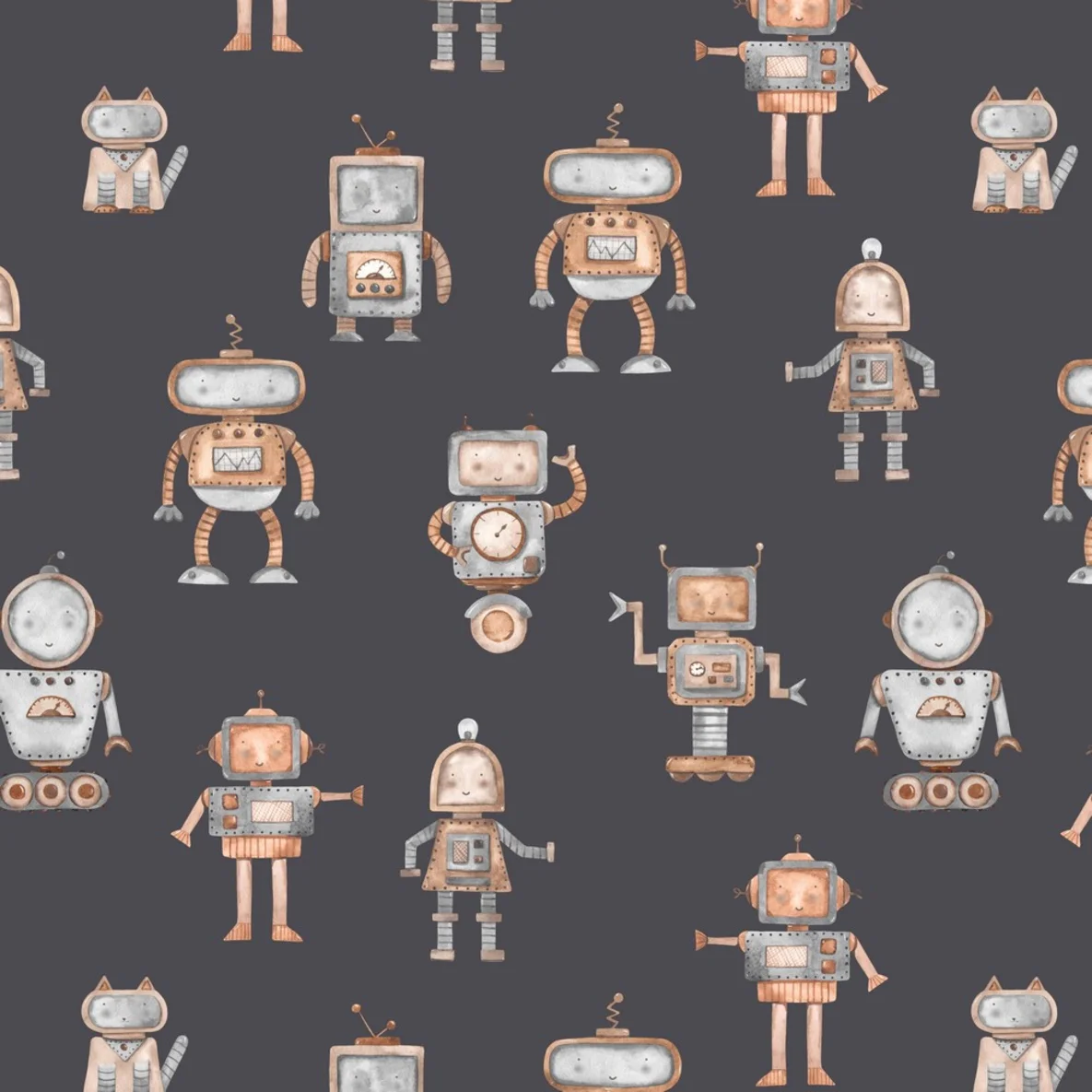 Jersey Roboter Graphitgrau