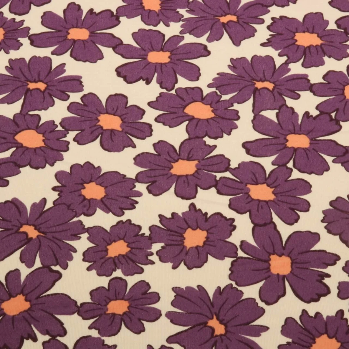 Jogging Blüten Beige Lila