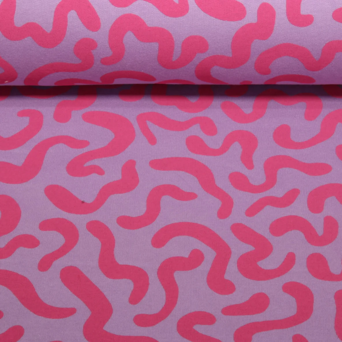 Jogging Geschwungene Linien Flieder