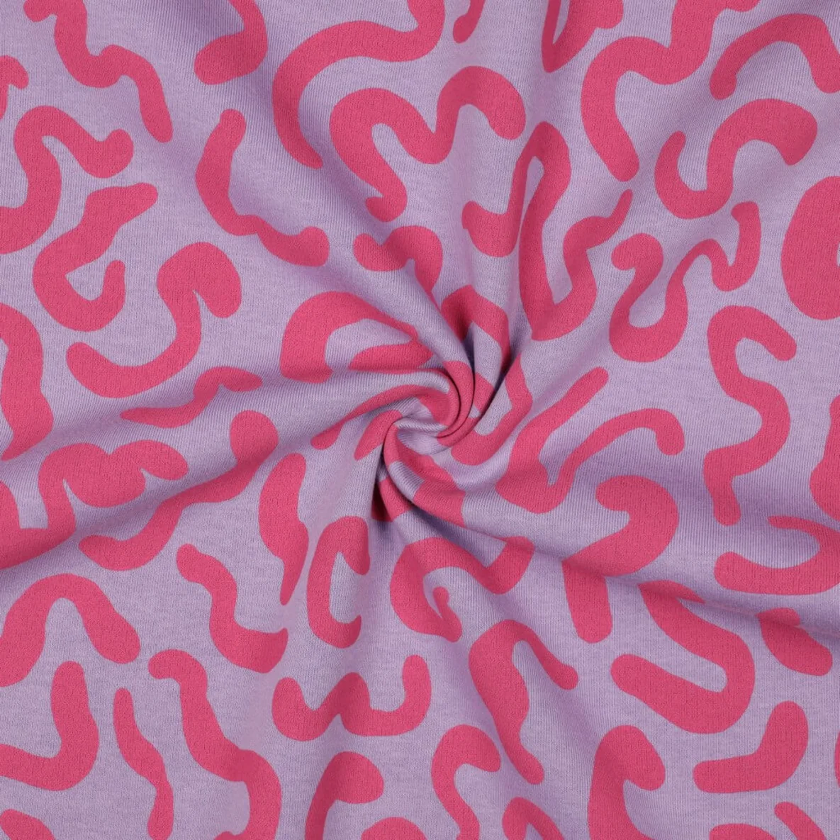 Jogging Geschwungene Linien Flieder