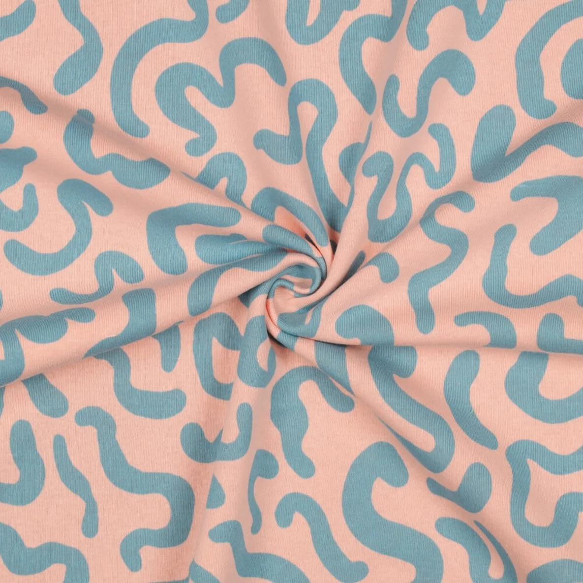 Jogging Geschwungene Linien Pfirsich