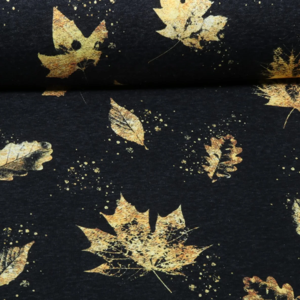 Jogging Glitzerpüppi Digital Herbstblätter Schwarz