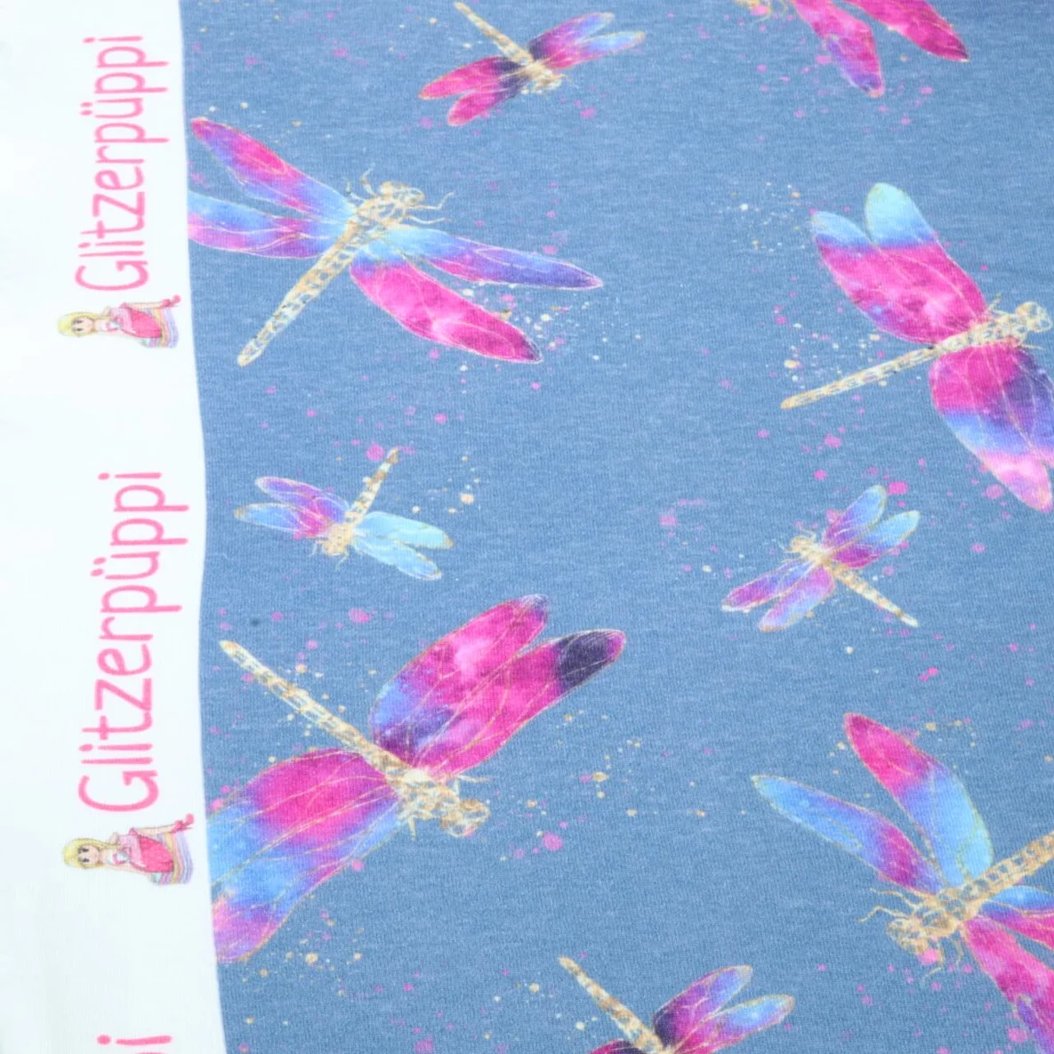 Jogging Glitzerpüppi Digital Libellen Jeansblau