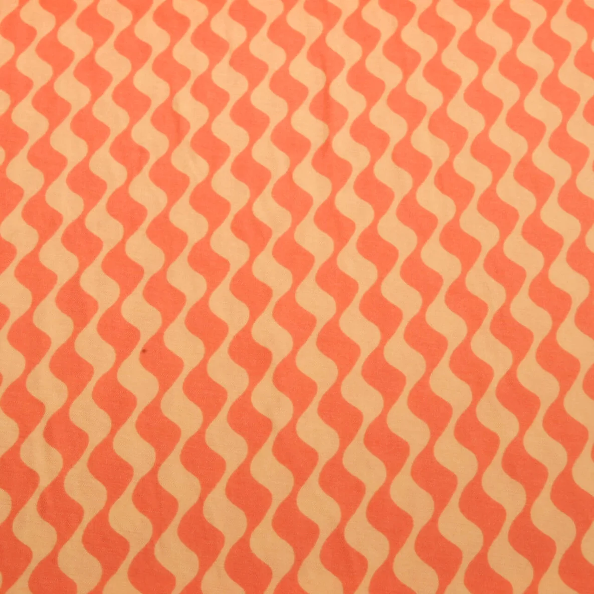 Kleider und Blusenstoff Wellen Orange