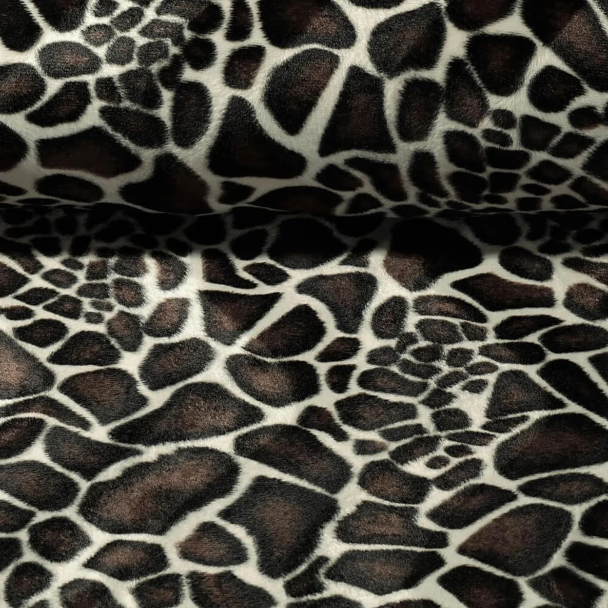 Kunstfell Giraffe Beige Braun