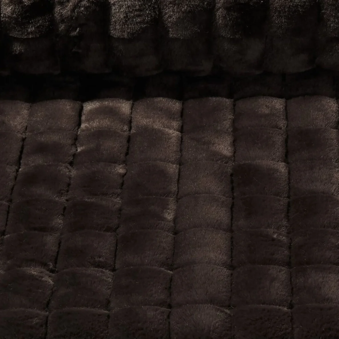 Kunstfell Karo Braun