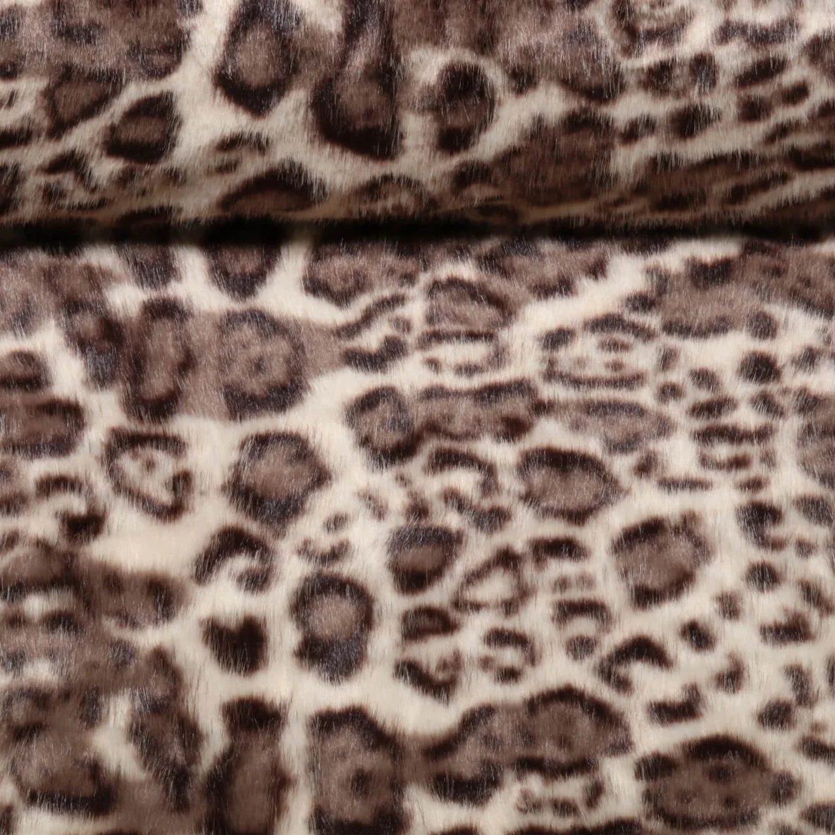 Kunstfell Leo Beige Braun
