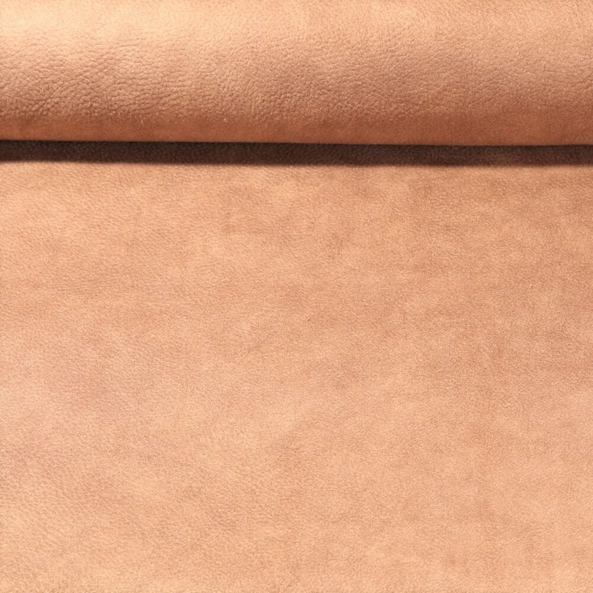 Kunstleder "Be Real" mit recyceltem Leder Naturbraun