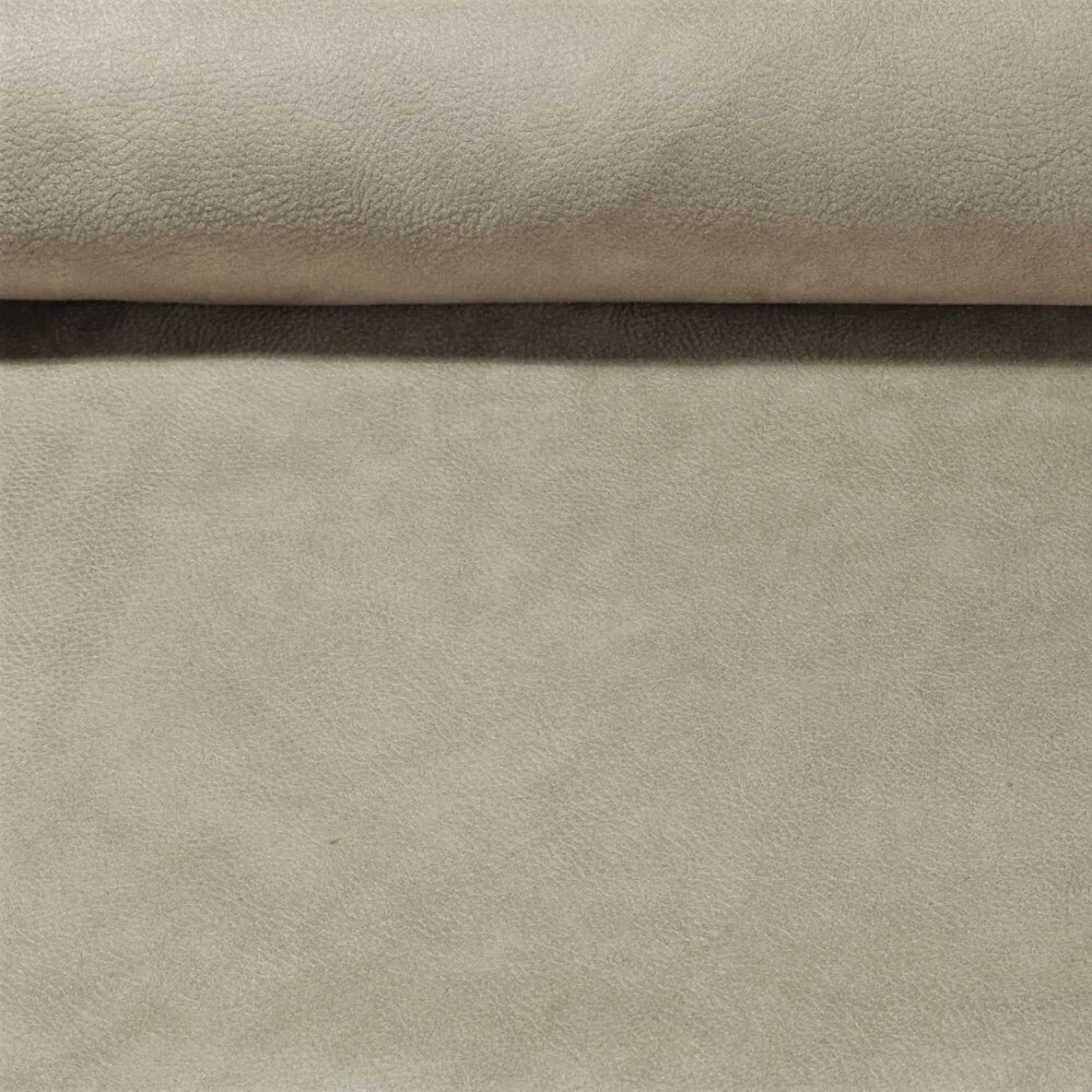 Kunstleder "Be Real" mit recyceltem Leder Silbergrau