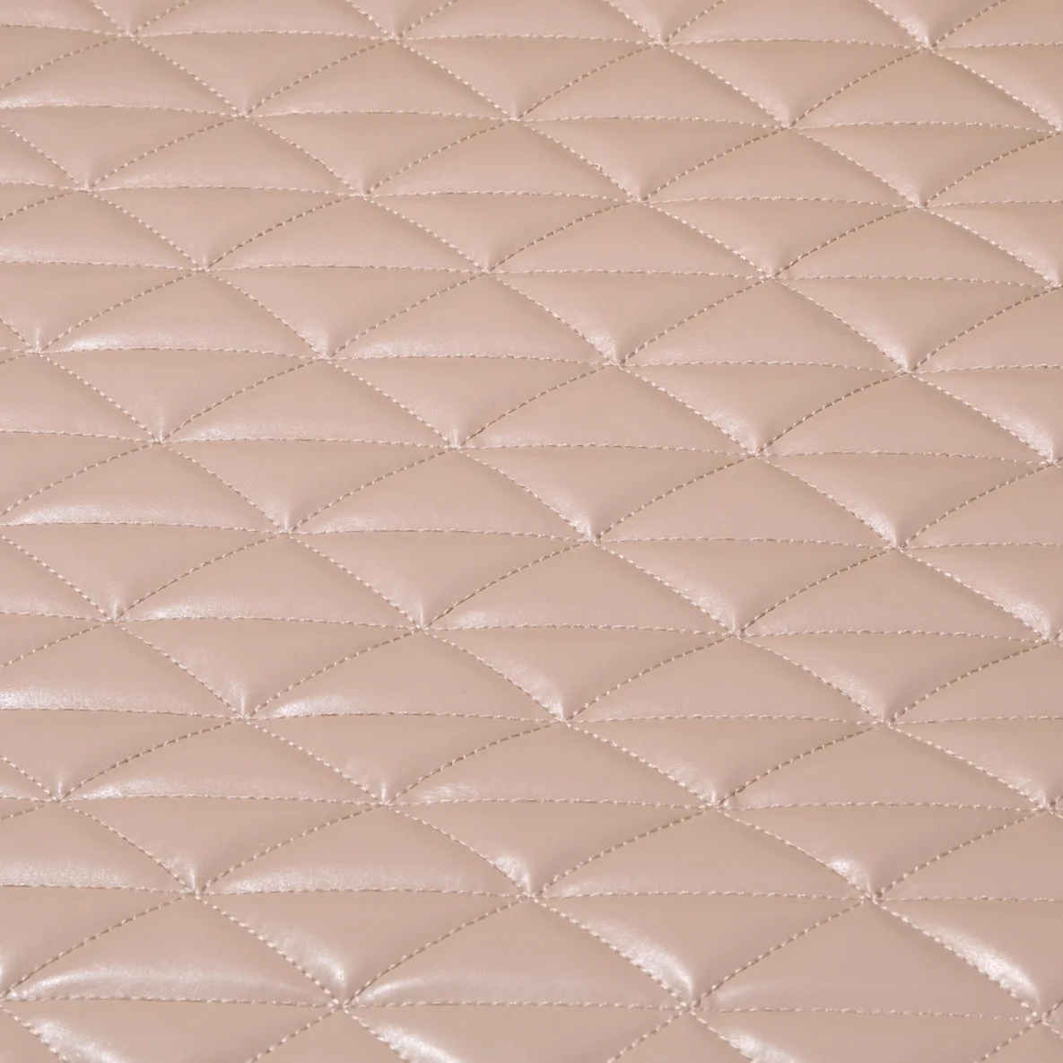 Kunstleder Gesteppt Dreieck Beige 