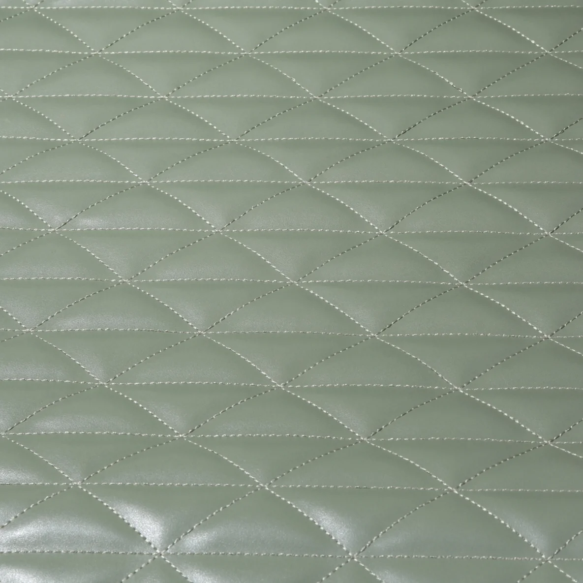 Kunstleder Gesteppt Dreieck Salbei