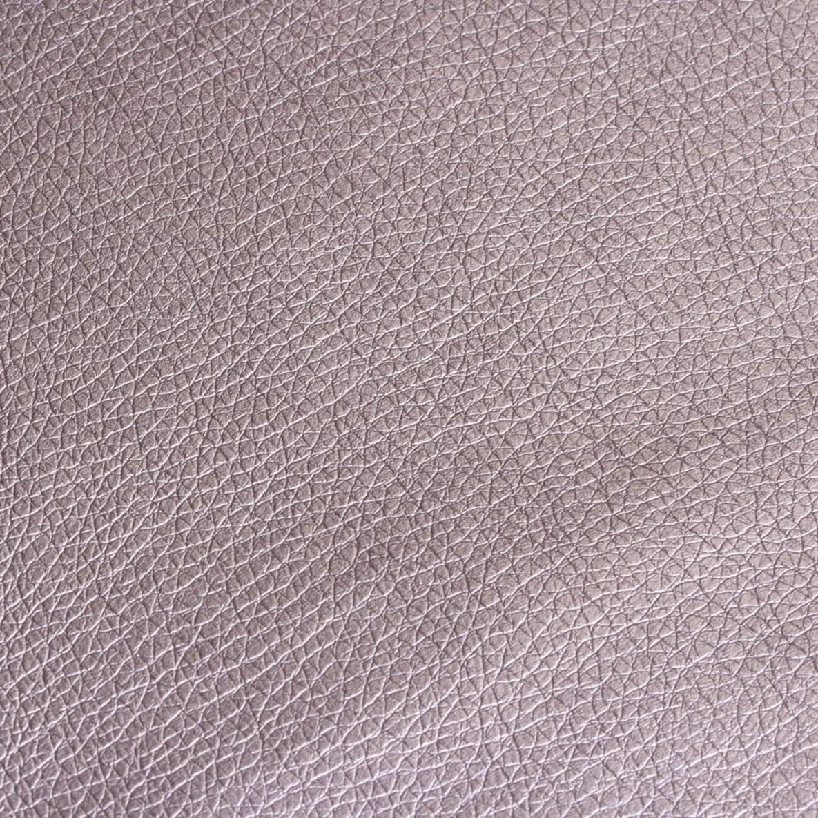 Kunstleder Glänzend Genarbt Grau - 70x50 cm gerollt