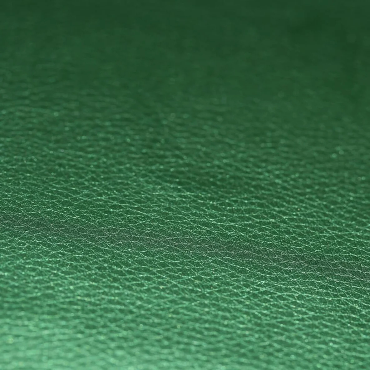 Kunstleder Glänzend Genarbt Tannengrün - 140x50 cm gerollt