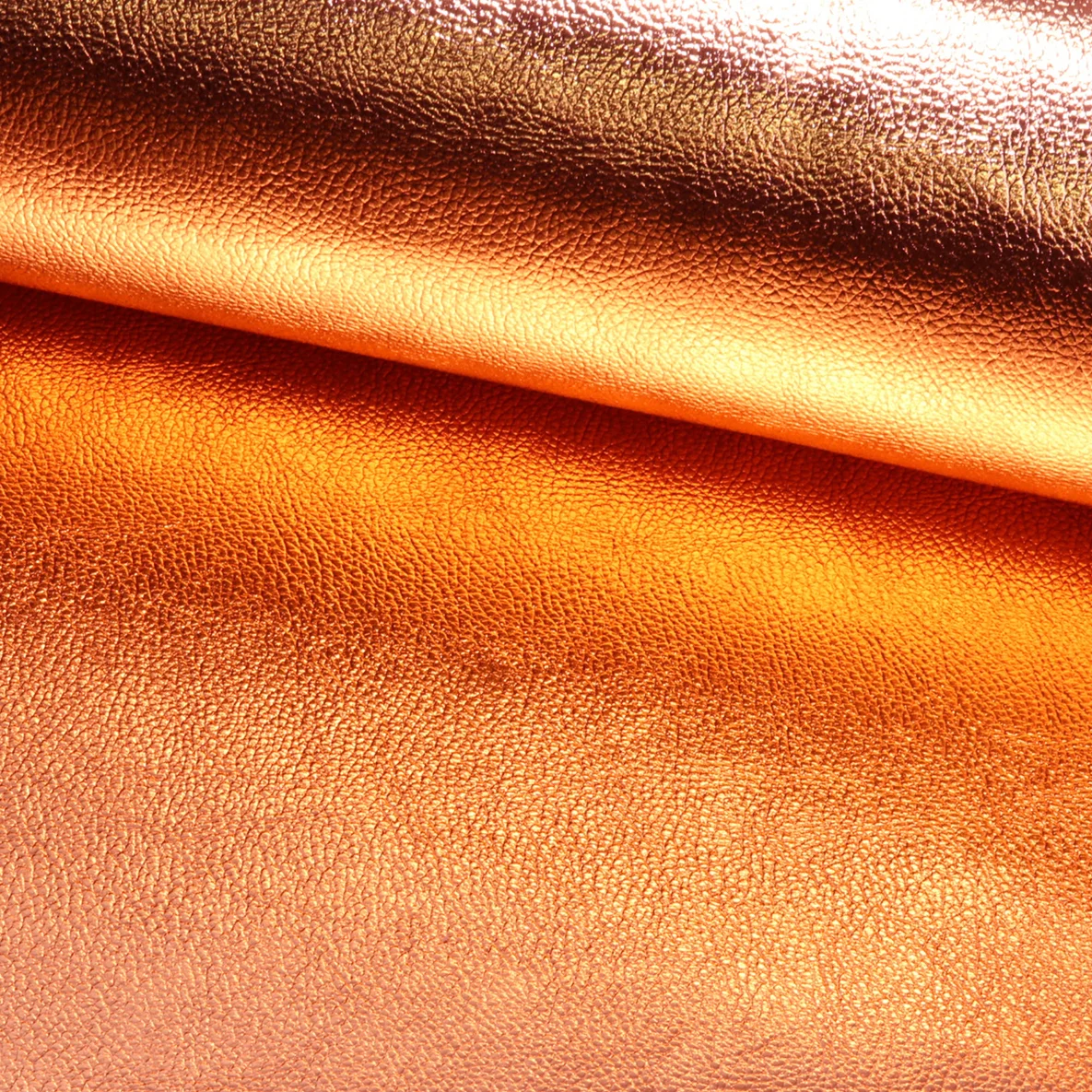 Kunstleder Metallic orange