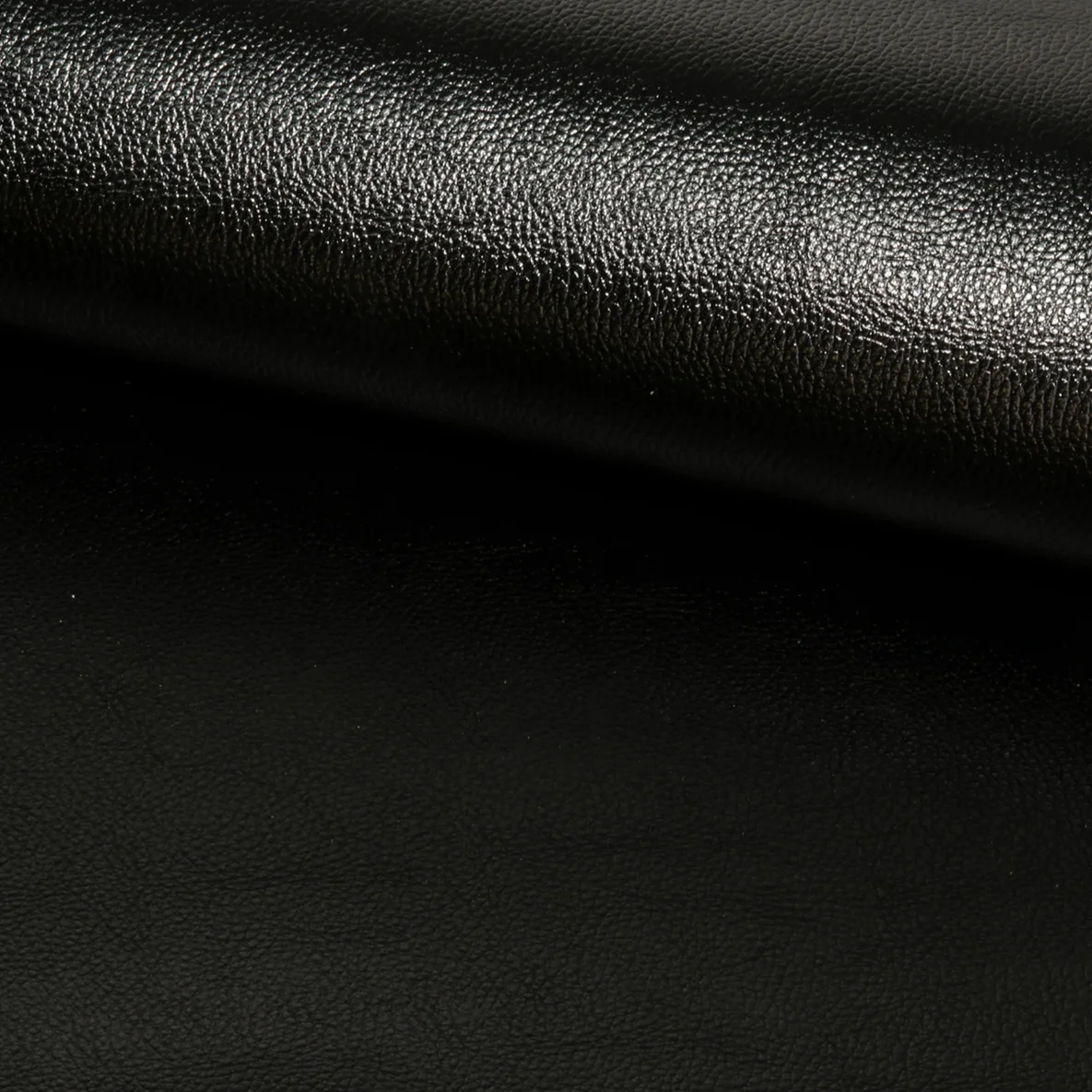Kunstleder Metallic schwarz