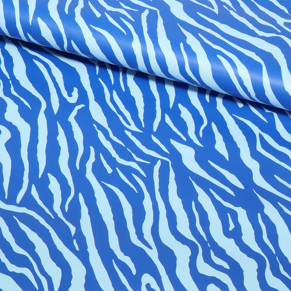 Kunstleder "Zebra" Blue