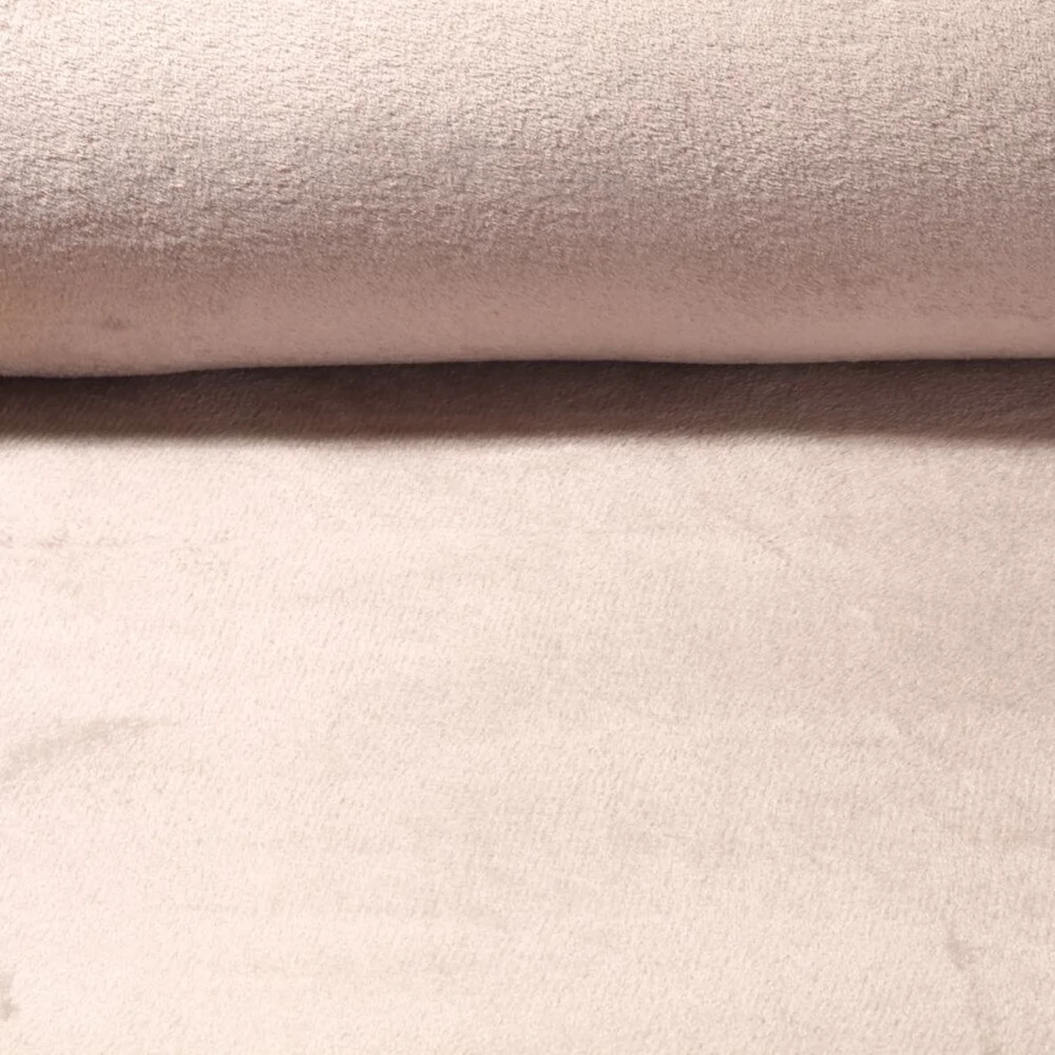 Kuschelfleece Uni Beige