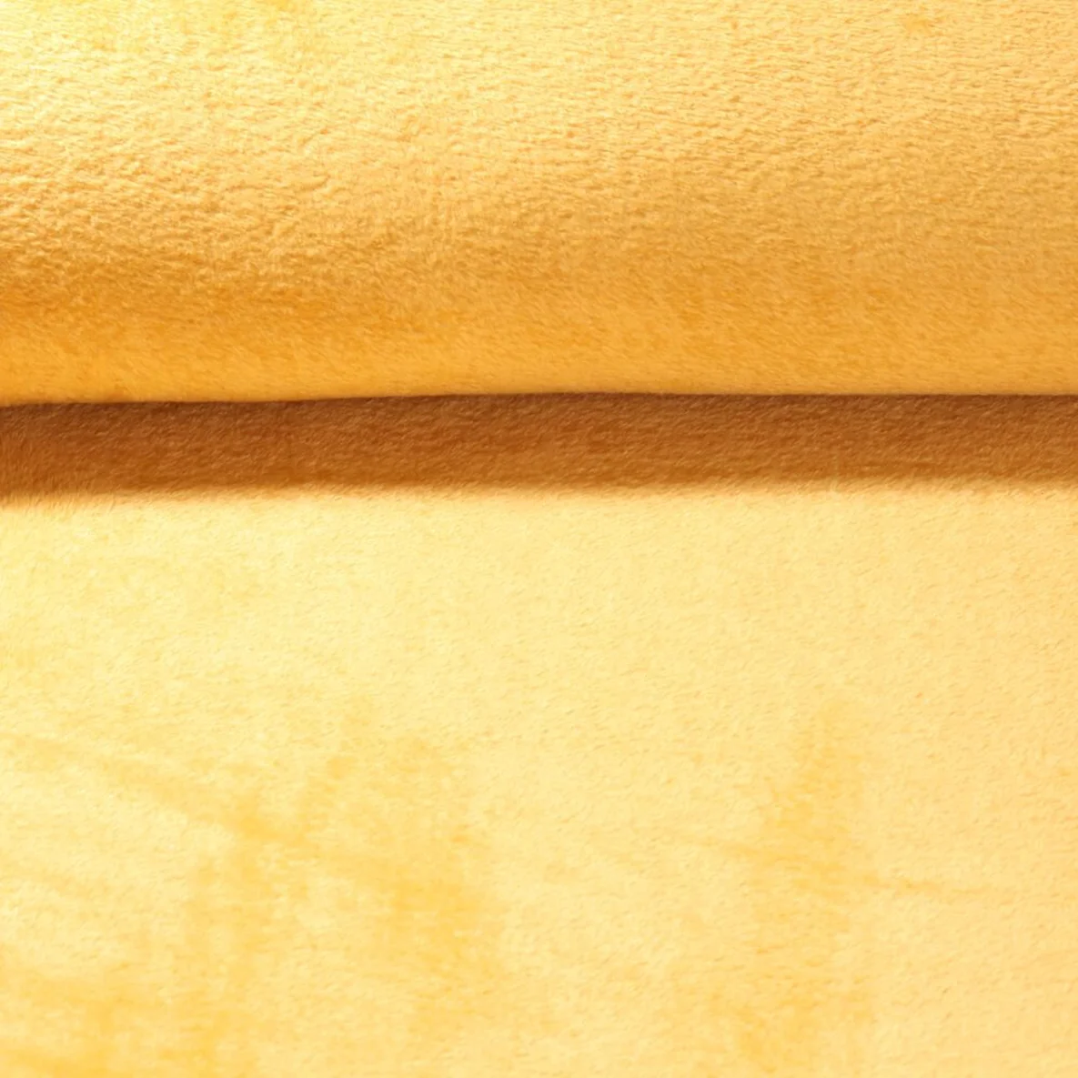 Kuschelfleece Uni Gelb