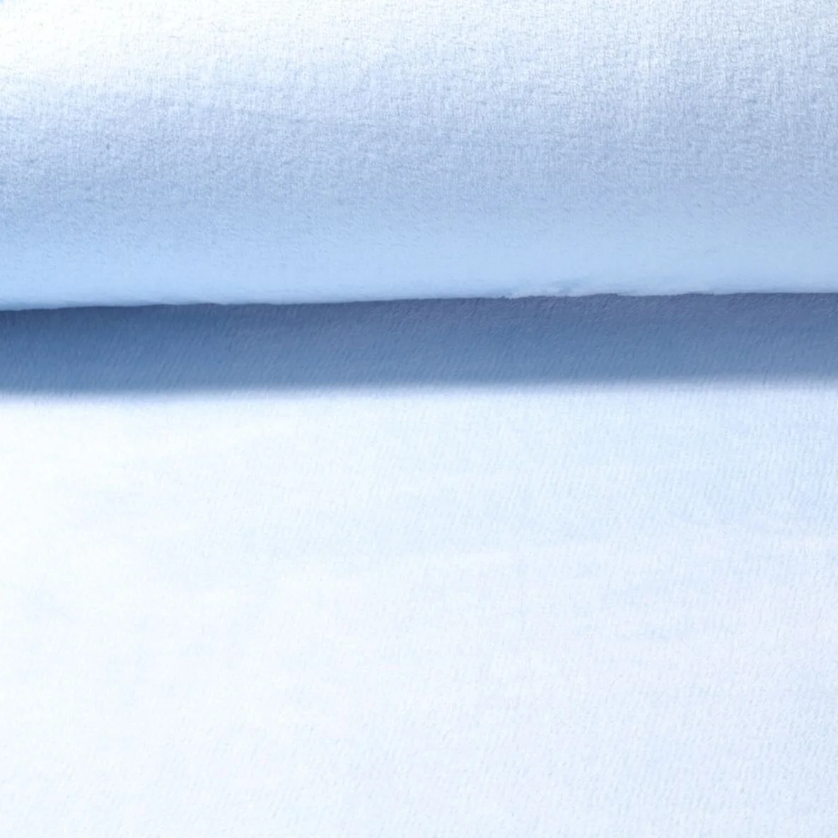 Kuschelfleece Uni Hellblau