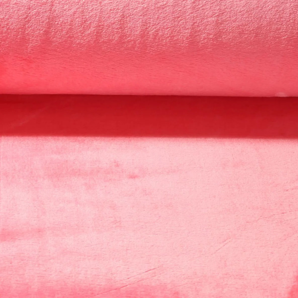 Kuschelfleece Uni Koralle