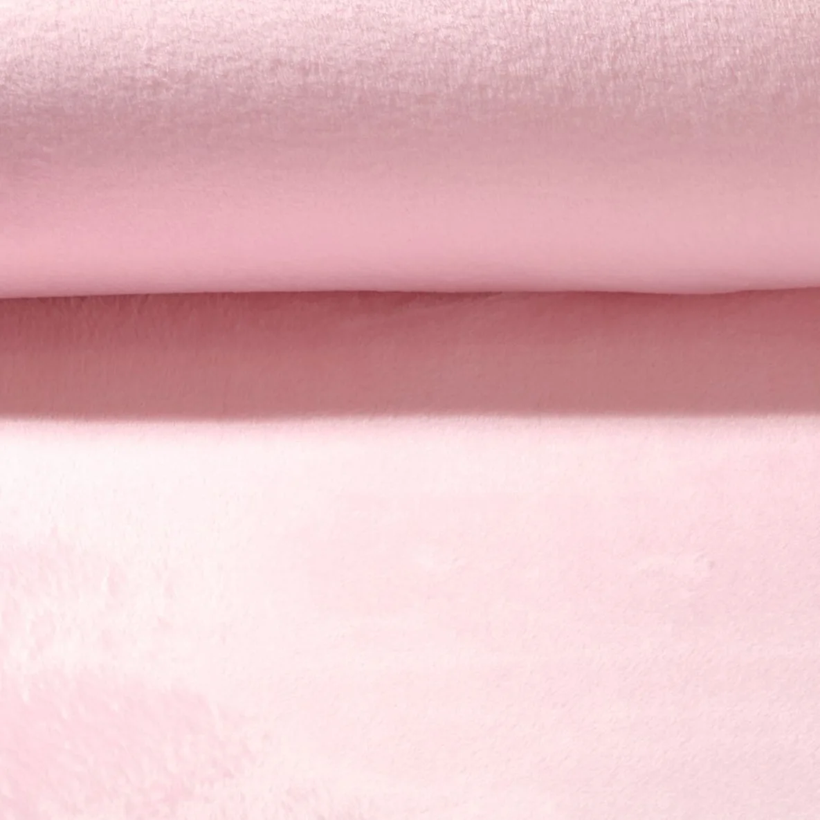 Kuschelfleece Uni Rosa