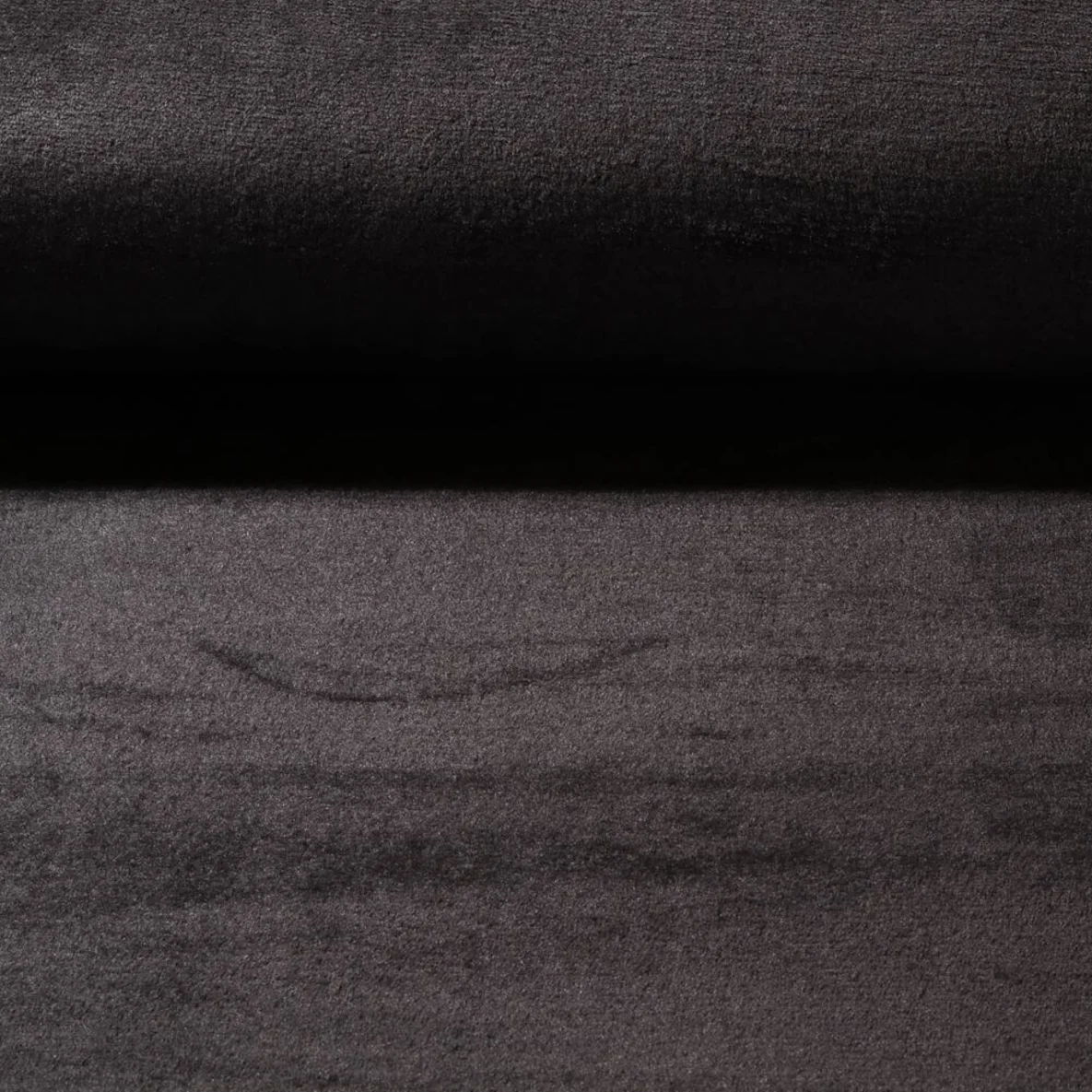 Kuschelfleece Uni Schwarz