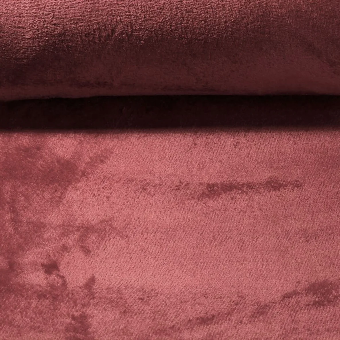 Kuschelfleece Uni Weinrot