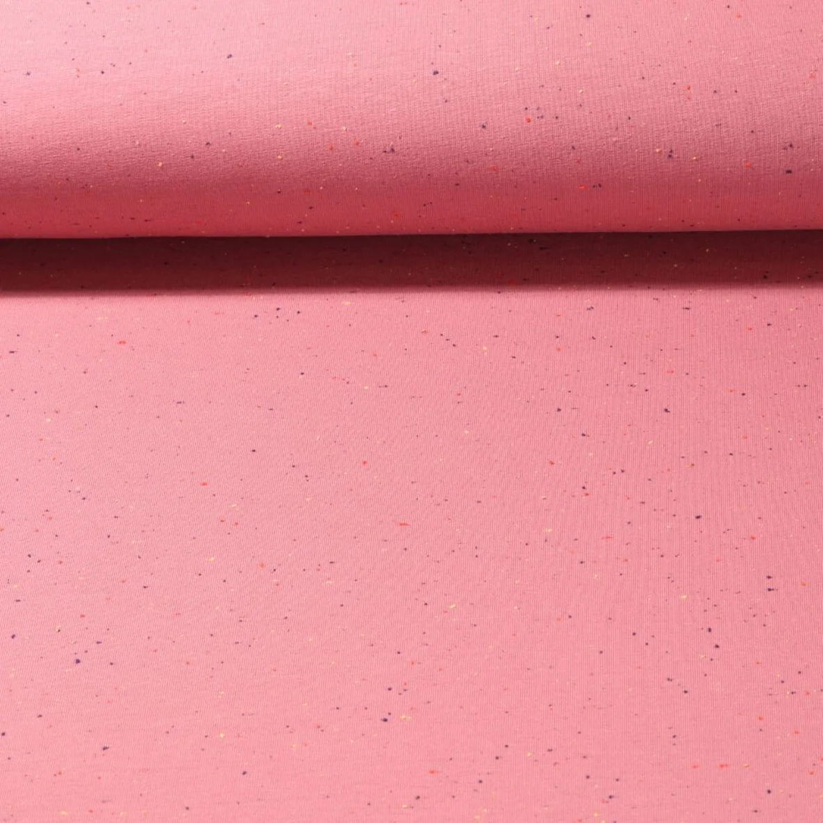 Kuschelsweat Konfetti Pünktchen Altrosa