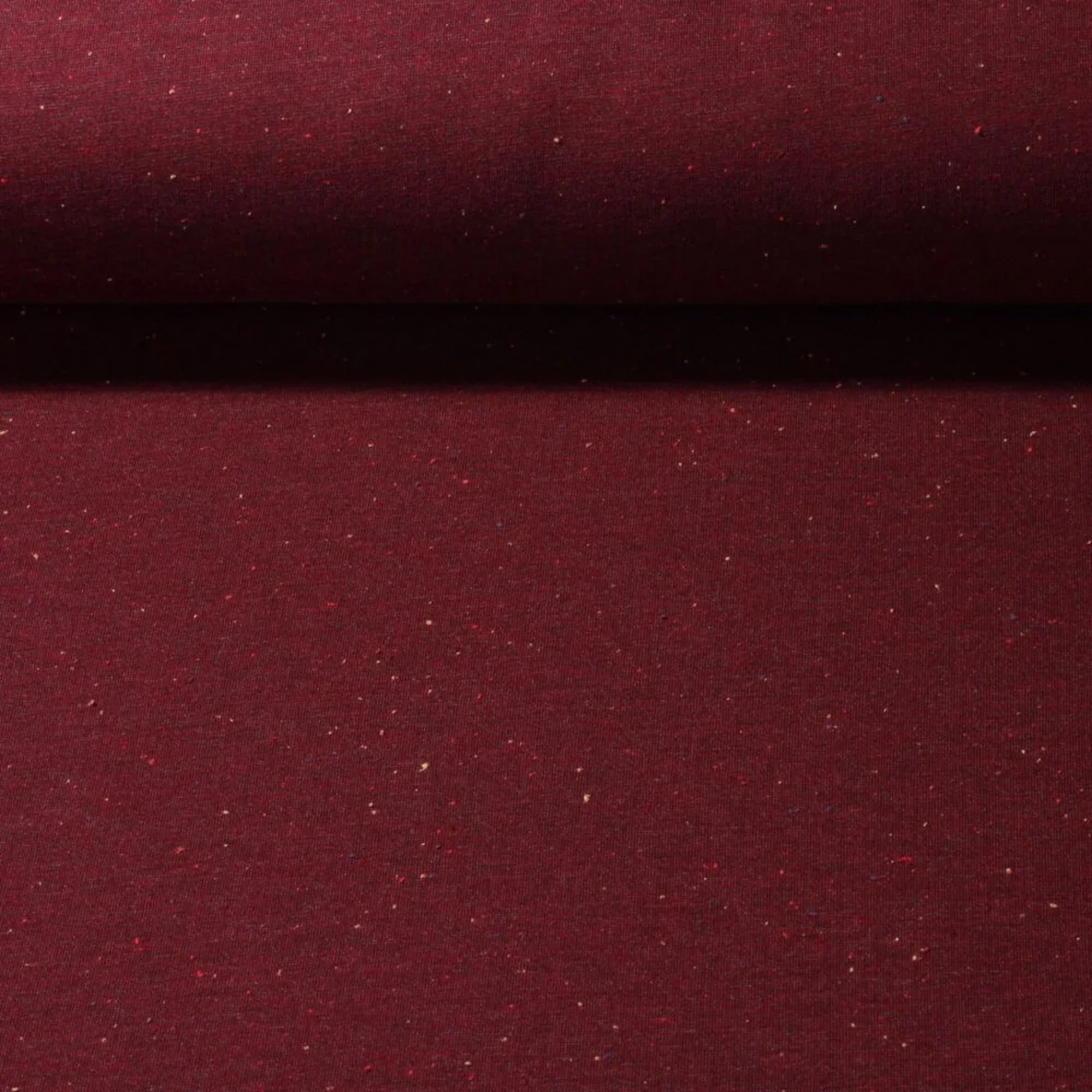 Kuschelsweat Konfetti Pünktchen Bordeaux