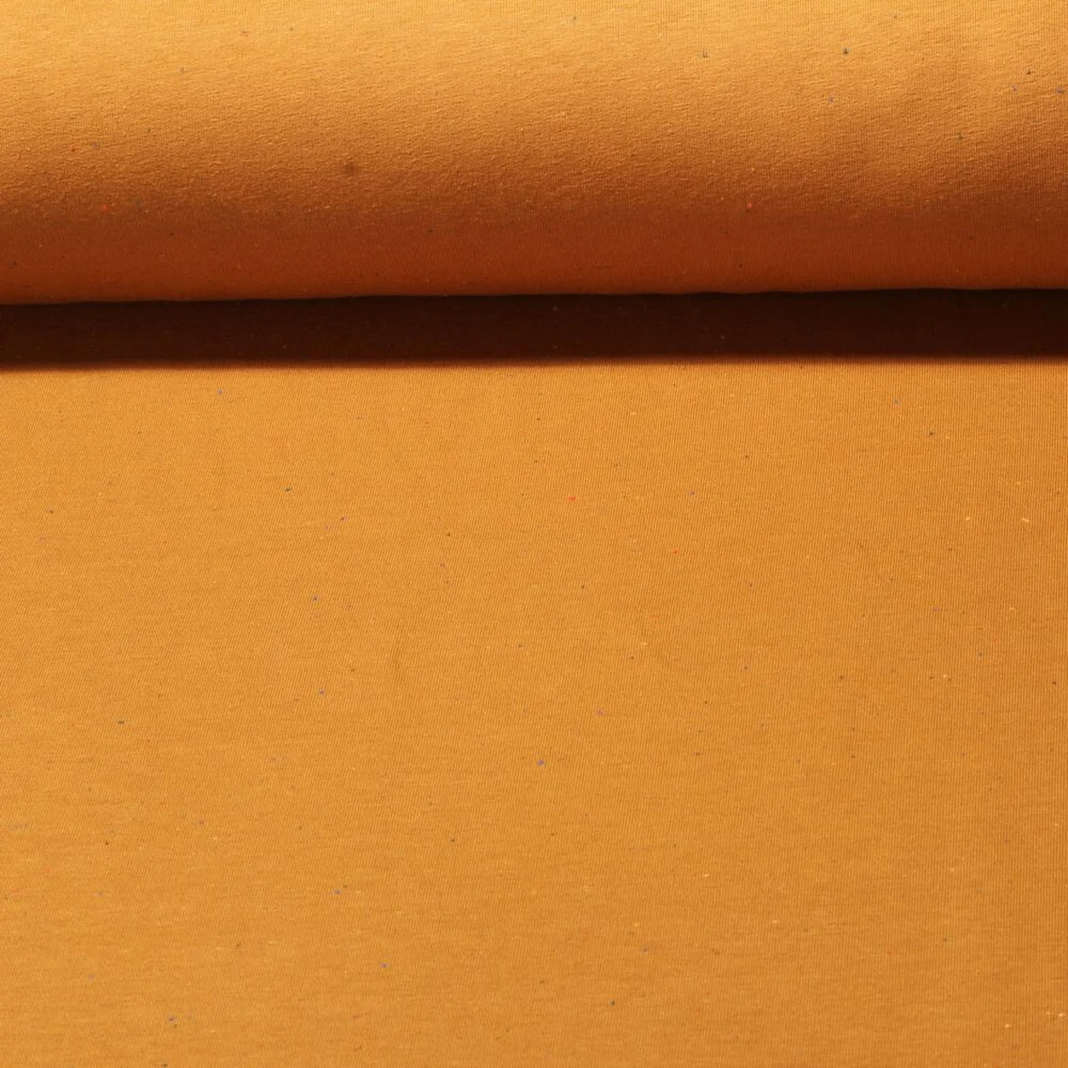 Kuschelsweat Konfetti Pünktchen Braun