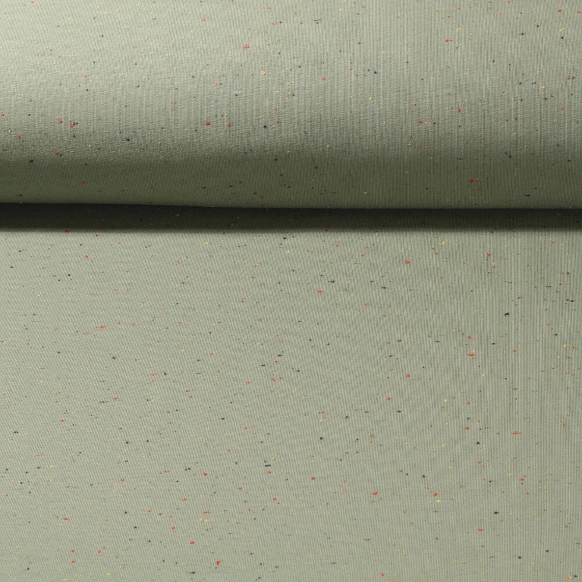 Kuschelsweat Konfetti Pünktchen Darkmint